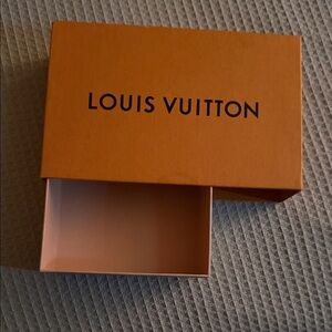 Louis Vuitton Orange Box with Black Logo